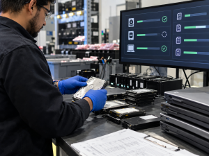 IT asset disposition data sanitization process for business storage devices